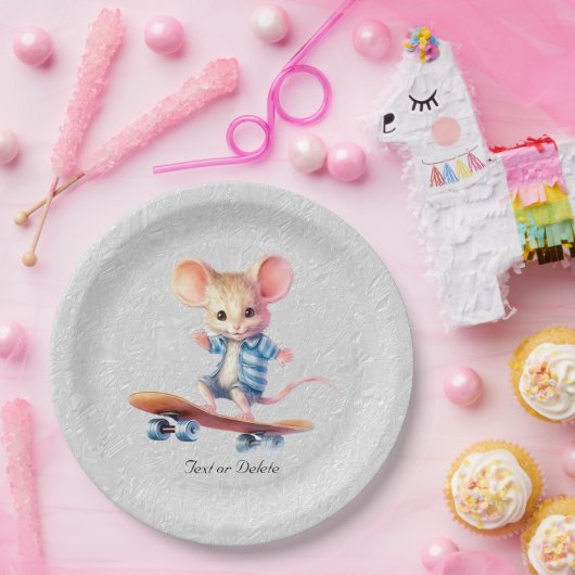 Waterverf Skateboard Mouse Papier Bord (Feest)