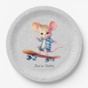 Waterverf Skateboard Mouse Papier Bord