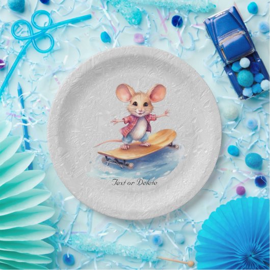 Waterverf Skateboard Mouse Papier Bord (Feest)