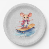 Waterverf Skateboard Mouse Papier Bord (Voorkant)