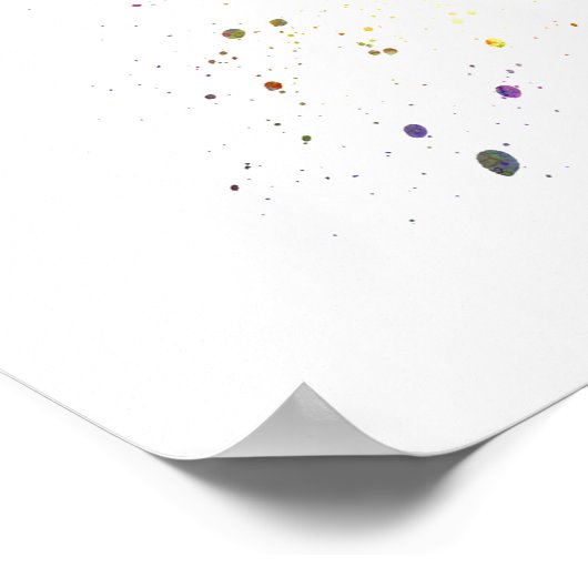 waterverf skater poster (Hoek)