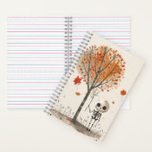 Waterverf Skelet Schattige & Spooky Halloween Notitieboek (Binnen)