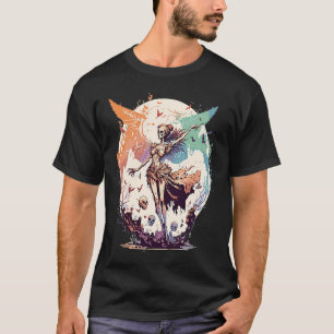 Waterverf Skeleton Fairy Gothic Fairycore Grunge T-shirt
