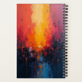 Waterverf Skeleton Gamer met Headset Notitieboek (Achterkant)