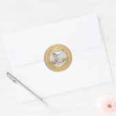 Waterverf Skep Metallic Gold Backyard Honey Label (Envelop)