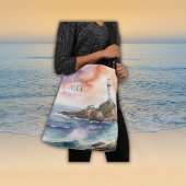 Waterverf Sketch Byron Bay Vuurtoren Monogram | Crossbody Tas