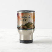 Waterverf Sketch Byron Bay Vuurtoren Monogram | Reisbeker (Center)