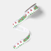 Waterverf Ski Gondola's Grosgrain Lint (Achterkant)