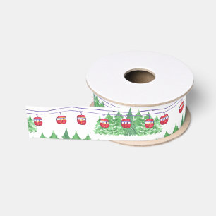 Waterverf Ski Gondola's Grosgrain Lint