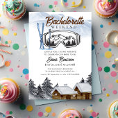 waterverf skiën vrijgezellenweekend kaart