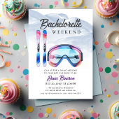 waterverf skiën vrijgezellenweekend kaart