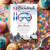 waterverf skiën vrijgezellenweekend kaart