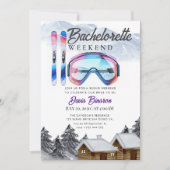 waterverf skiën vrijgezellenweekend kaart (Voorkant)