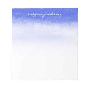Waterverf Skies gepersonaliseerd Notitieblok