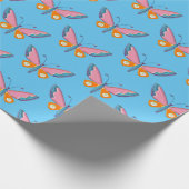 Waterverf Skinny Butterfly Wrapping Paper Cadeaupapier (Hoek)