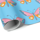 Waterverf Skinny Butterfly Wrapping Paper Cadeaupapier (Rol Hoek)