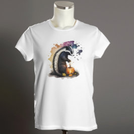 Waterverf Skunk Halloween Kinder T-shirt