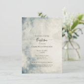 Waterverf Sky Abstract Modern Baptisme Kaart (Staand voorkant)