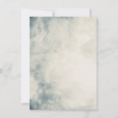 Waterverf Sky Abstract Modern Baptisme Kaart (Achterkant)