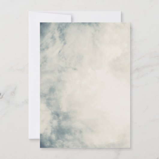  Waterverf Sky Abstract Modern Baptisme Kaart (Achterkant)