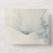 Waterverf Sky Abstract Modern Wedding All In One Uitnodiging (Achterkant)