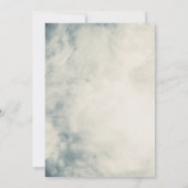  Waterverf Sky Abstract Modern Wedding Kaart (Achterkant)