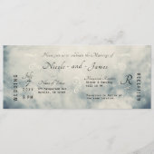 Waterverf Sky Abstract Modern Wedding Kaart (Voorkant)
