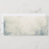  Waterverf Sky Abstract Modern Wedding Kaart (Achterkant)