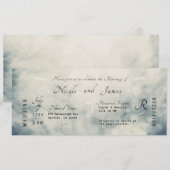  Waterverf Sky Abstract Modern Wedding Kaart (Voorkant / Achterkant)