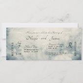  Waterverf Sky Abstract Modern Wedding Kaart (Voorkant)