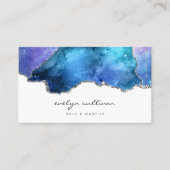 waterverf sky agate visitekaartje (Voorkant)