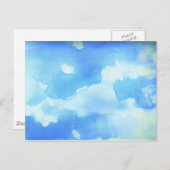 Waterverf Sky Briefkaart (Voorkant / Achterkant)