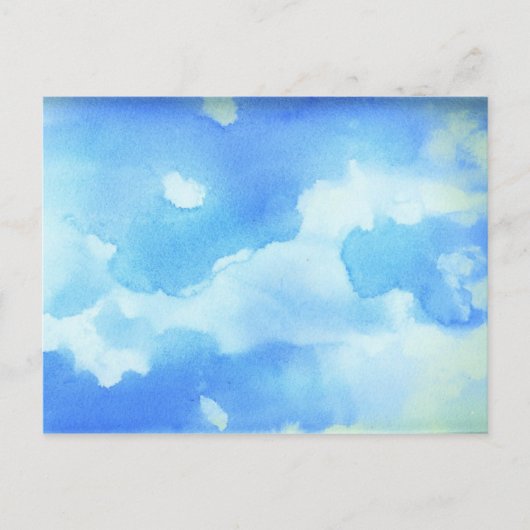 Waterverf Sky Briefkaart (Voorkant)