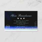 Waterverf Sky Clouds Sparking Diamonds Voeg Logo t Visitekaartje (Achterkant)