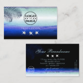 Waterverf Sky Clouds Sparking Diamonds Voeg Logo t Visitekaartje (Voorkant / Achterkant)