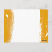 Waterverf Sla de datum op. De datum opslaan Briefkaart (Achterkant)