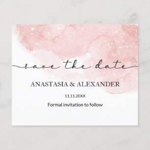 Waterverf slaat de datum op. Flyer