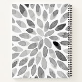 Waterverf slaat zwart-wit op maat notitieboek (Achterkant)