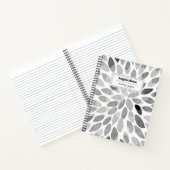 Waterverf slaat zwart-wit op maat notitieboek (Binnen)