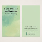 Waterverf Slag Groene Veroorzitting Kaart (Voorkant /achterkant)