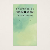 Waterverf Slag Groene Veroorzitting Kaart (Voorkant)