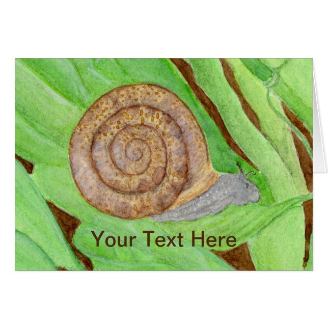 Waterverf slak (Voorkant Horizontaal)