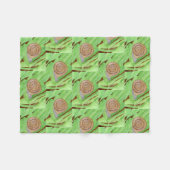 Waterverf slak fleece deken (Voorkant (Horizontaal))