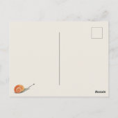 Waterverf Slak Nurture Natuur Happy Earth Day Briefkaart (Achterkant)