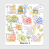 waterverf slakken sticker verpakking (Vel)