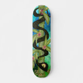 Waterverf Slang op Bamboo Skateboard Art (Voorkant)