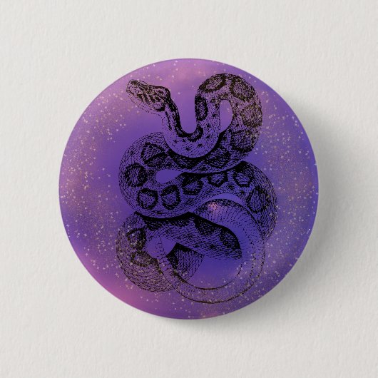 Waterverf slang ronde button 5,7 cm (Voorkant)