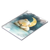 Waterverf Slapen Beer Notitieboek (Linkerzijde)