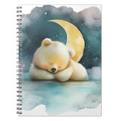 Waterverf Slapen Beer Notitieboek (Voorkant)