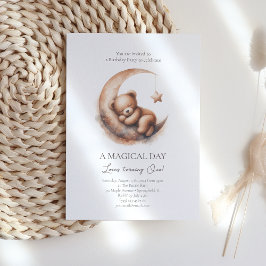 Waterverf Slapen Bruin Beer op de Maan Kaart